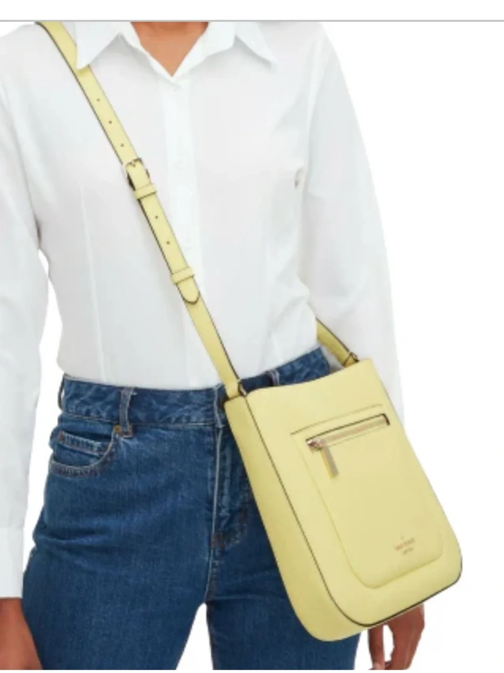 Kate Spade New York LEILA TOP ZIP CROSSBODY in frosted lime